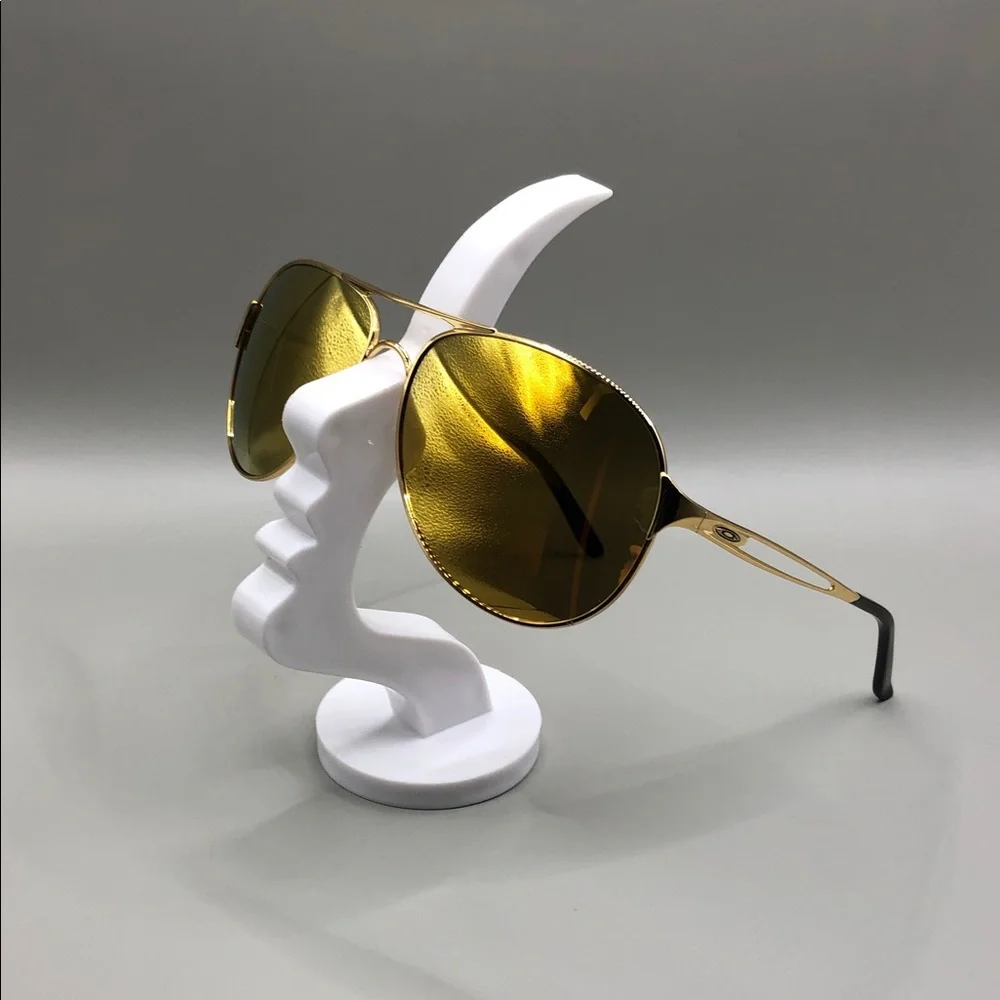 Oakley caveat sunglasses oo4054-18 gold yellow mirror lens aviator